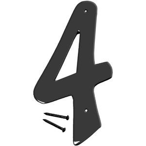 HY-KO - Satin Black House Marker Number